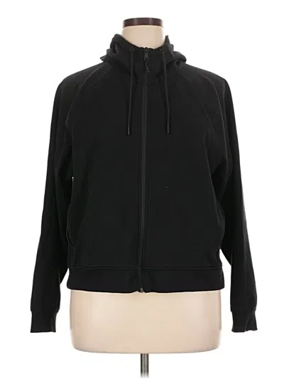 Pre-owned Active By Old Navy Zip Up Hoodie In Black