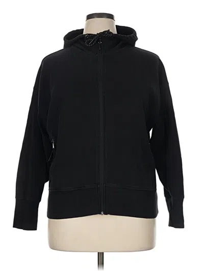 Pre-owned Active By Old Navy Zip Up Hoodie In Black