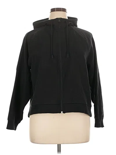 Pre-owned Active By Old Navy Zip Up Hoodie In Black