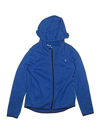 Pre-owned Active By Old Navy Kids' Zip Up Hoodie In Blue