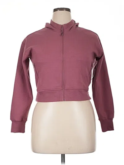 Pre-owned Active By Old Navy Zip Up Hoodie In Burgundy