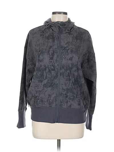Pre-owned Active By Old Navy Zip Up Hoodie In Gray