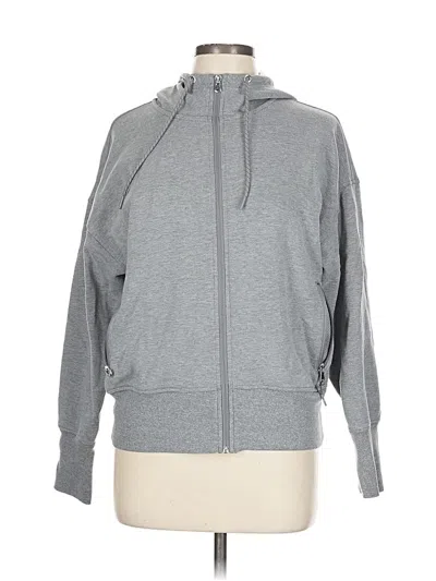 Pre-owned Active By Old Navy Zip Up Hoodie In Gray