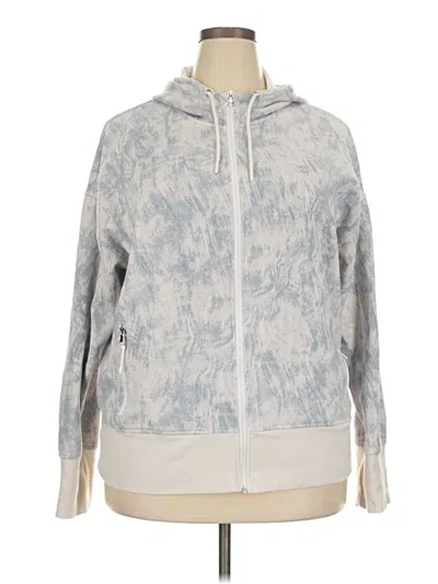 Pre-owned Active By Old Navy Zip Up Hoodie In Gray