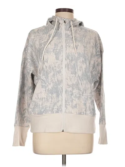 Pre-owned Active By Old Navy Zip Up Hoodie In Gray