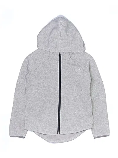 Pre-owned Active By Old Navy Kids' Zip Up Hoodie In Gray