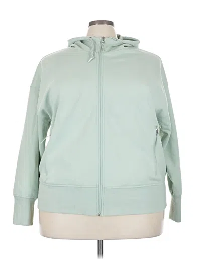 Pre-owned Active By Old Navy Zip Up Hoodie In Green