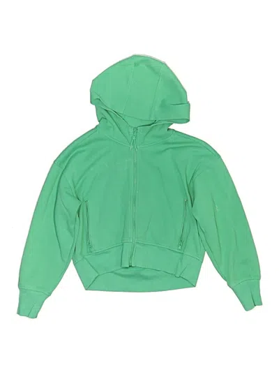 Pre-owned Active By Old Navy Kids' Zip Up Hoodie In Green