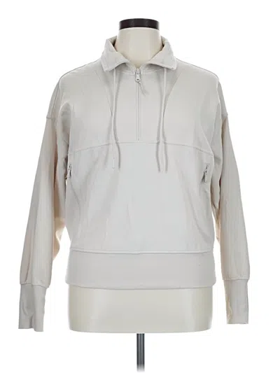 Pre-owned Active By Old Navy Zip Up Hoodie In Ivory