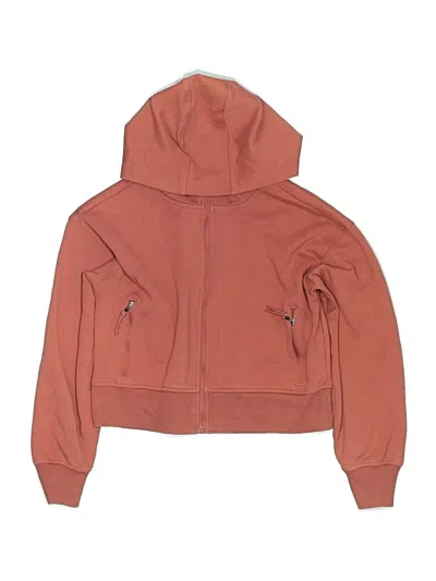 Pre-owned Active By Old Navy Kids' Zip Up Hoodie In Orange
