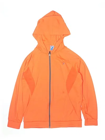 Pre-owned Active By Old Navy Kids' Zip Up Hoodie In Orange
