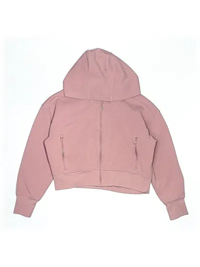 Pre-owned Active By Old Navy Kids' Zip Up Hoodie In Pink