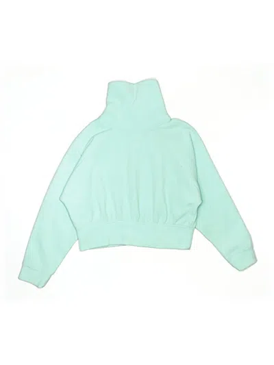 Pre-owned Active By Old Navy Kids' Zip Up Hoodie In Teal