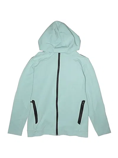 Pre-owned Active By Old Navy Kids' Zip Up Hoodie In Teal