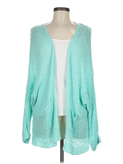 Pre-owned Active Cardigan Sweater In Blue