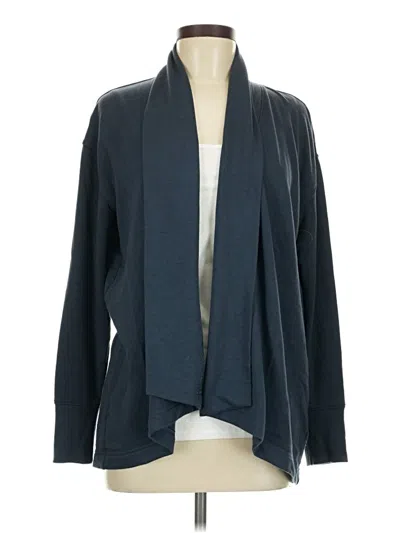 Pre-owned Active Cardigan Sweater In Blue