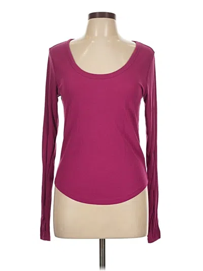 Pre-owned Active Cardigan Sweater In Burgundy