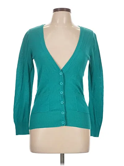 Pre-owned Active Cardigan Sweater In Teal
