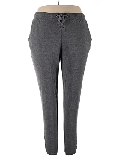 Pre-owned Active Casual Pants In Gray