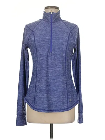 Pre-owned Active Fleece Jacket In Blue