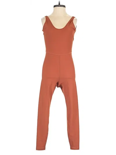 Pre-owned Active Jumpsuit In Brown