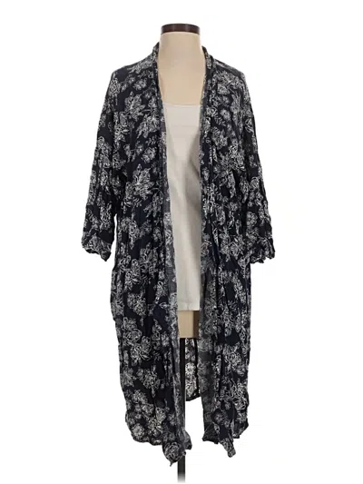 Pre-owned Active Kimono In Blue