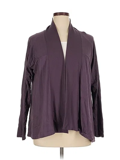 Pre-owned Active Life Cardigan Sweater In Purple