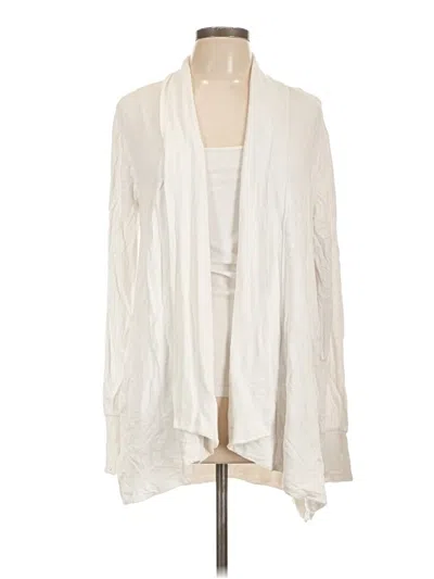 Pre-owned Active Life Cardigan Sweater In White