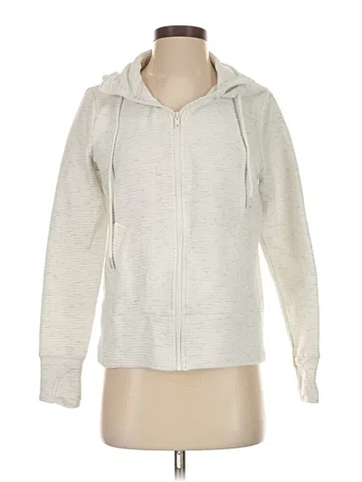 Pre-owned Active Life Zip Up Hoodie In Silver
