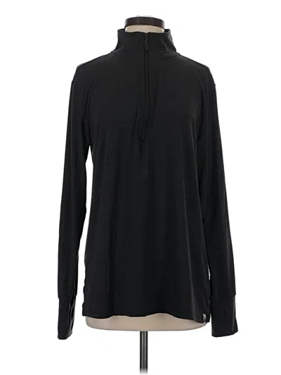 Pre-owned Active Long Sleeve Turtleneck In Black