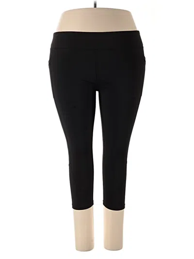 Pre-owned Active Pants In Black