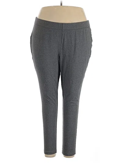 Pre-owned Active Pants In Gray