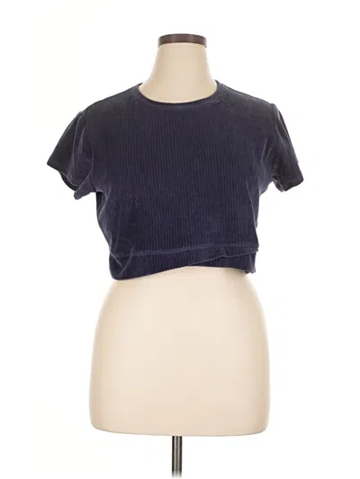 Pre-owned Active Short Sleeve T-shirt In Blue