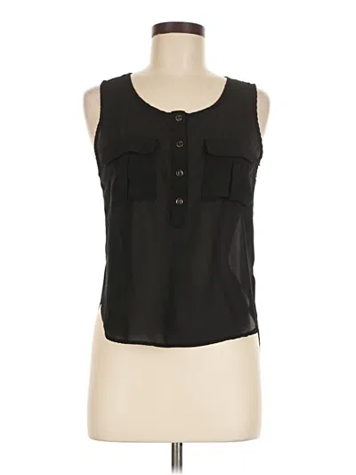 Pre-owned Active Sleeveless Blouse In Black