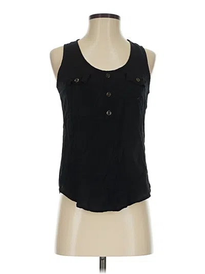 Pre-owned Active Sleeveless Blouse In Black