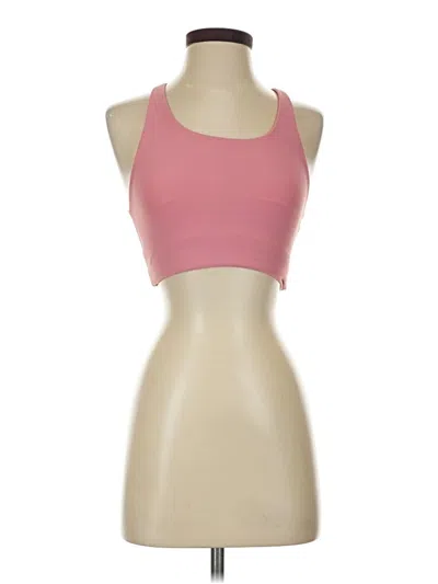 Pre-owned Active Sleeveless Top Pink Halter Neckline Tops