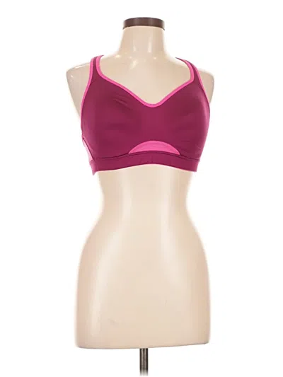 Pre-owned Active Sports Bra In Burgundy