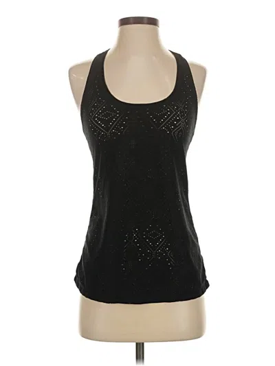 Pre-owned Active Tank Top Black Halter Neckline Tops