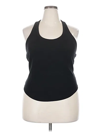 Pre-owned Active Tank Top Black Halter Neckline Tops