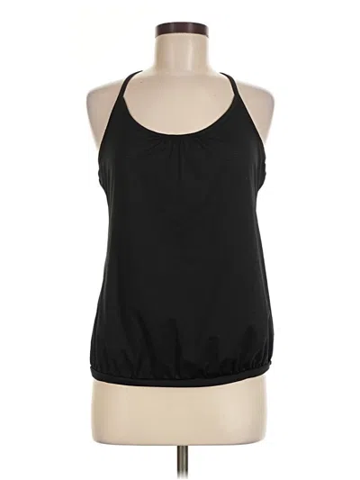 Pre-owned Active Tank Top Black Halter Neckline Tops