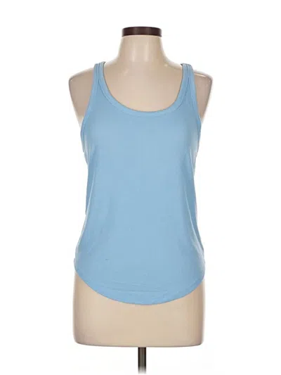 Pre-owned Active Tank Top Blue Halter Neckline Tops