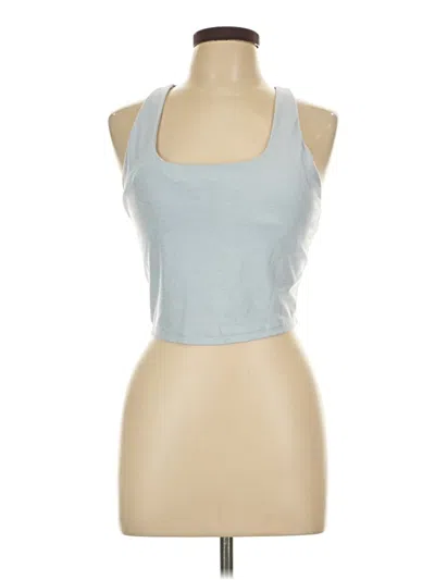 Pre-owned Active Tank Top Blue Halter Neckline Tops