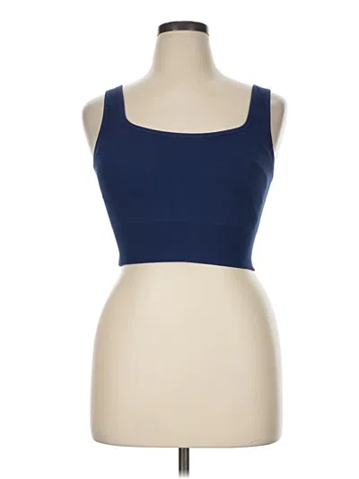 Pre-owned Active Tank Top Blue Strapless Neckline Tops