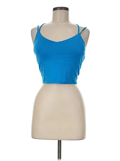 Pre-owned Active Tank Top Blue Strapless Neckline Tops