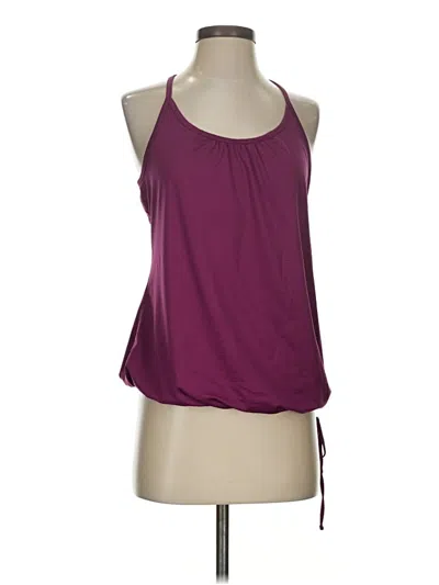Pre-owned Active Tank Top Burgundy Halter Neckline Tops