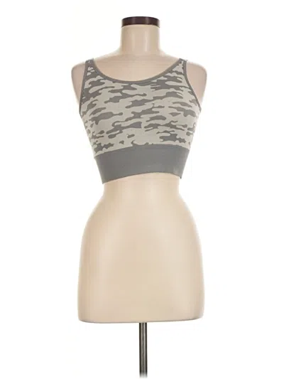 Pre-owned Active Tank Top Gray Strapless Neckline Tops