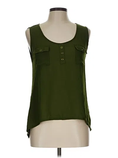 Pre-owned Active Tank Top Green Strapless Neckline Tops