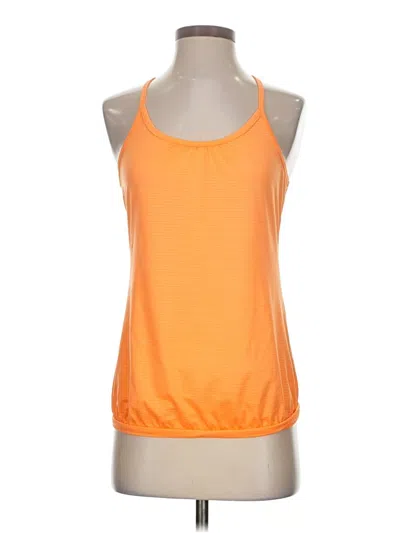Pre-owned Active Tank Top Orange Halter Neckline Tops