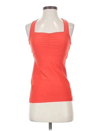 Pre-owned Active Tank Top Orange Halter Neckline Tops