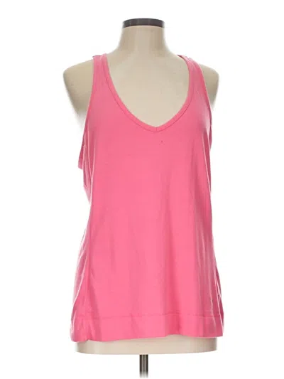 Pre-owned Active Tank Top Pink Halter Neckline Tops